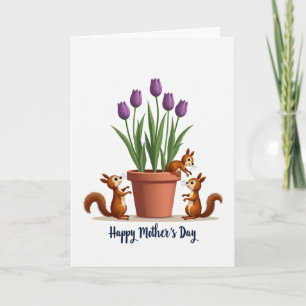 Tarjeta de Amigos Florales Mate