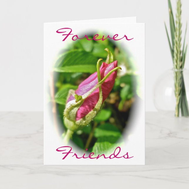 Tarjeta de Amigos Rosebud Forever (Anverso)