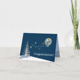 Tarjeta de aminoácido con cadena de vida - texto p