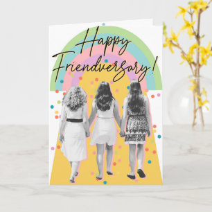 Tarjeta de amistad amistosa feliz