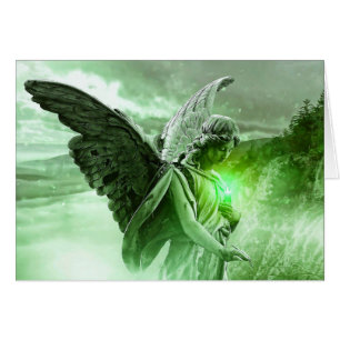 Tarjeta de amistad de apoyo místico de ángel