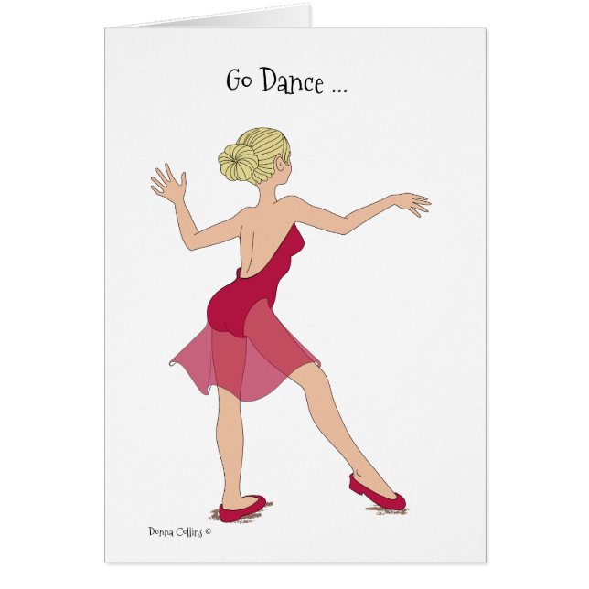 Tarjeta de amistad Go Dance (Frente)