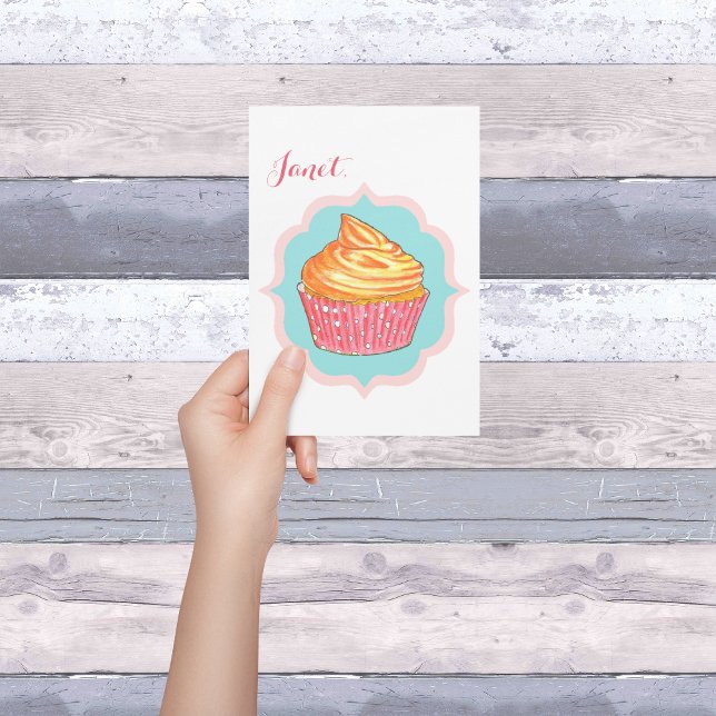 Tarjeta de amistad personalizada Cupcake (Subido por el creador)