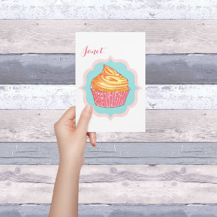Tarjeta de amistad personalizada Cupcake