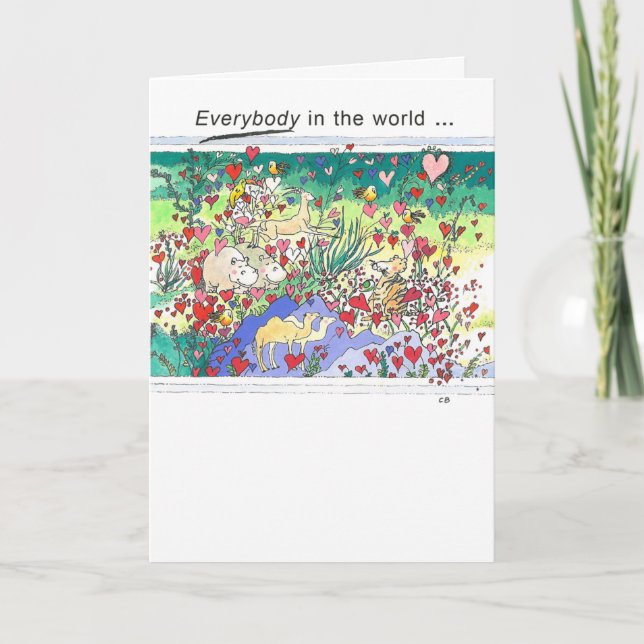 Tarjeta de amistad "Safari" (Anverso)