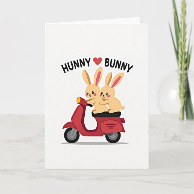 Tarjeta de amistad Scooter Love (Anverso)