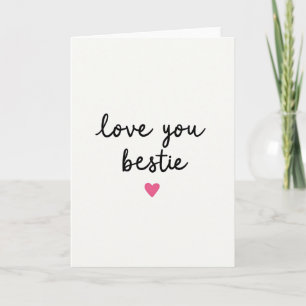Tarjeta de amistad Te Amo Mejor Amiga