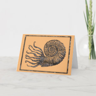 Tarjeta de Ammonite Fossil Talking Canyons, Nuevo