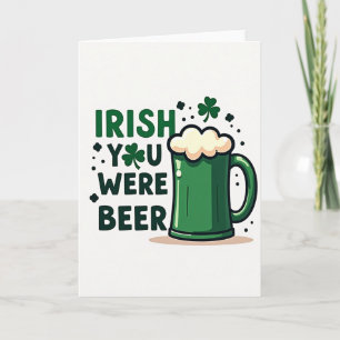 Tarjeta de Amor a la Cerveza Irlandesa