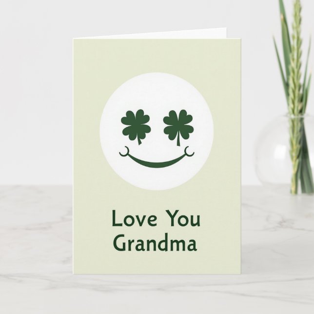 Tarjeta de Amor Abuela Clover (Anverso)