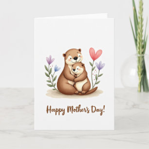 Tarjeta de Amor Acuático de Lunares