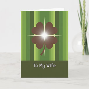 Tarjeta de Amor Afortunado a Mi Esposa