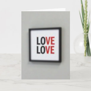 Tarjeta de amor apilada minimalista