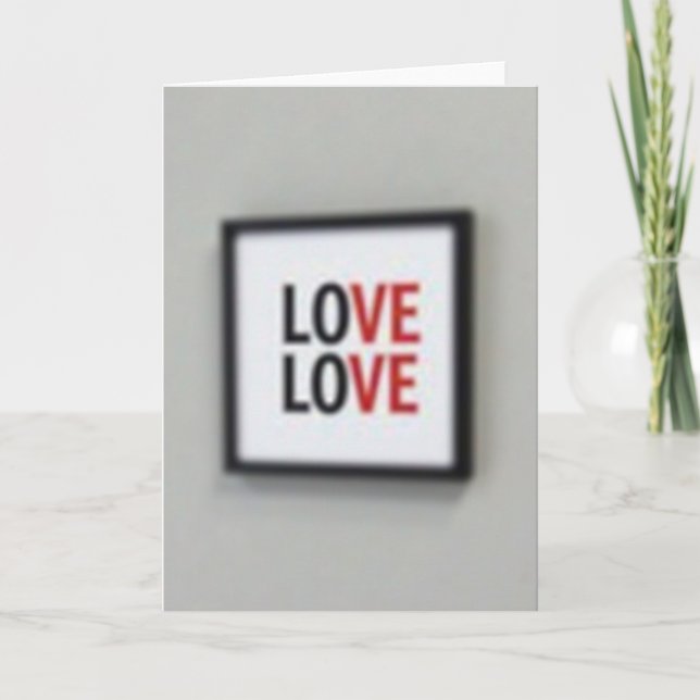 Tarjeta de amor apilada minimalista (Anverso)