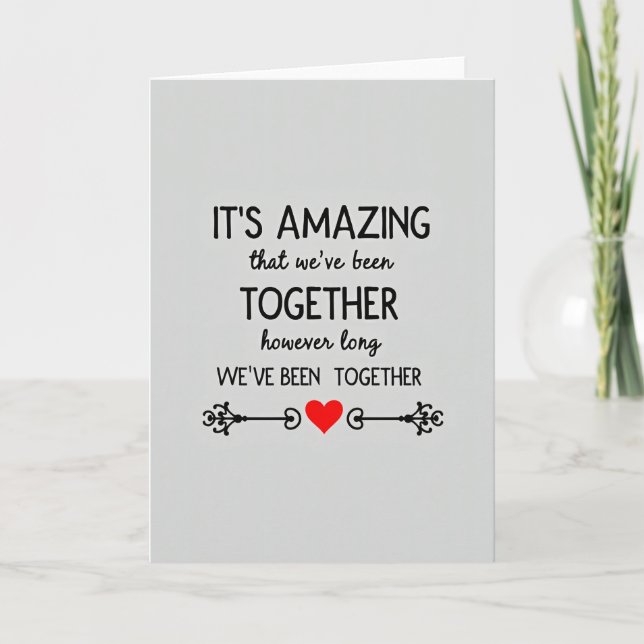 Tarjeta de amor aún asombrosa juntos (Anverso)