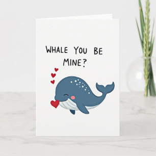 Tarjeta de Amor 'Ballena Serás Mía'