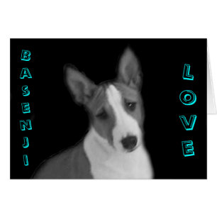 Tarjeta de amor Basenji