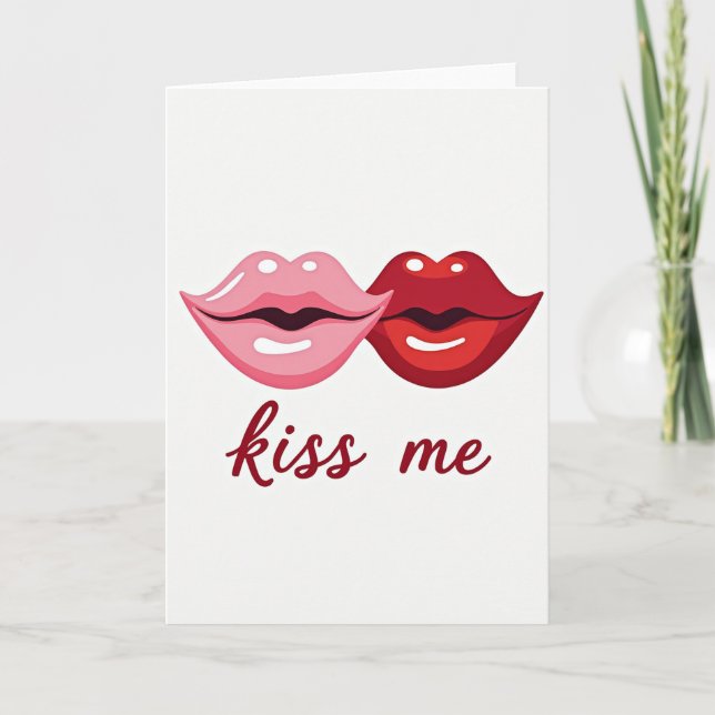 Tarjeta de Amor Bésame (Anverso)