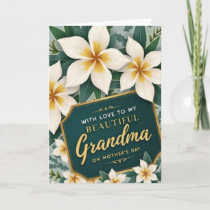 Tarjeta de amor botánico a rayas