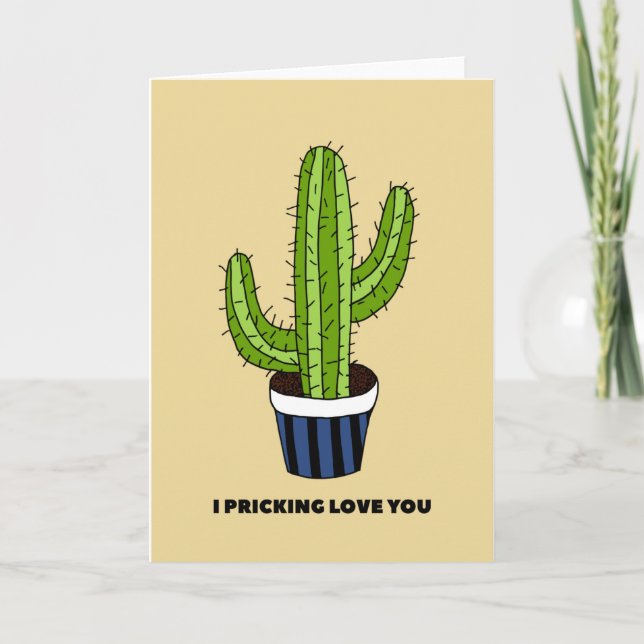 Tarjeta de amor Cactus (Anverso)