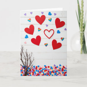 Tarjeta de amor caprichosa y sincera
