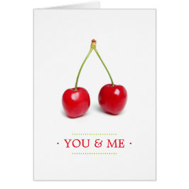 Tarjeta de amor Cherries