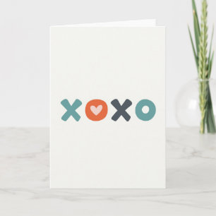 Tarjeta de amor Círculo de Corazón Xoxo
