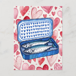 Tarjeta de amor con corazones de acuarela de sardi