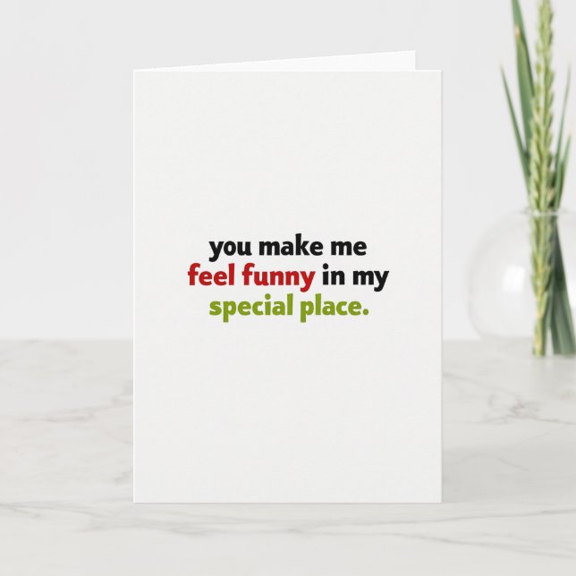 Tarjeta de amor con humor para adultos (Anverso)