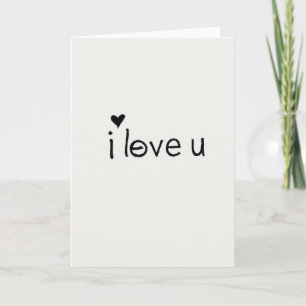 Tarjeta de amor con letra corazón