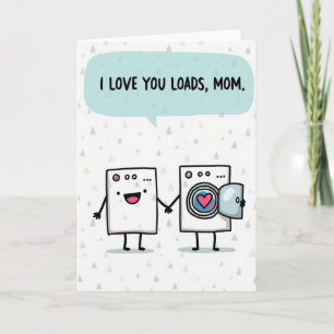 Tarjeta de amor con patrón de triángulo para mamá