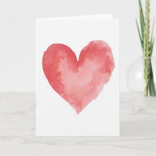 Tarjeta de amor de acuarela conmovedora