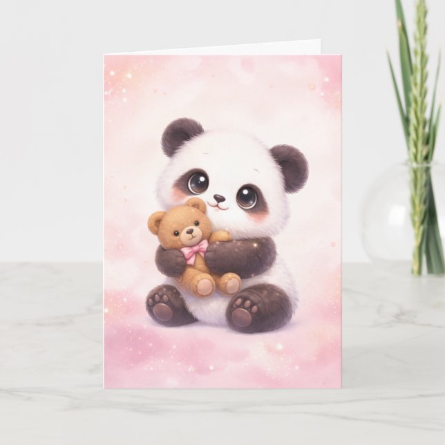 Tarjeta de Amor de Animales Kawaii (Anverso)