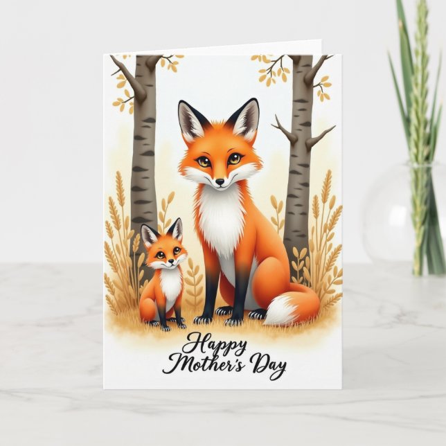 Tarjeta de amor de bosque a rayas (Anverso)