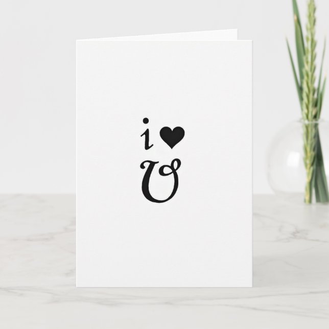 Tarjeta de amor de corazón negro (Anverso)