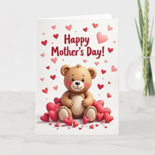 Tarjeta de amor de corazones de lunares