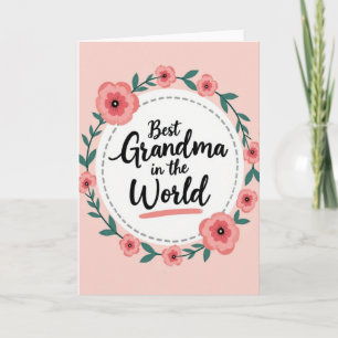 Tarjeta de amor de dulce abuela