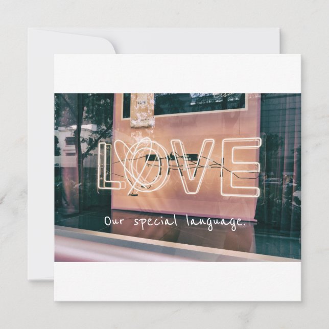 tarjeta de amor de el día de San Valentín (Anverso)