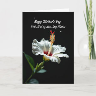Tarjeta de amor de flor de rayas