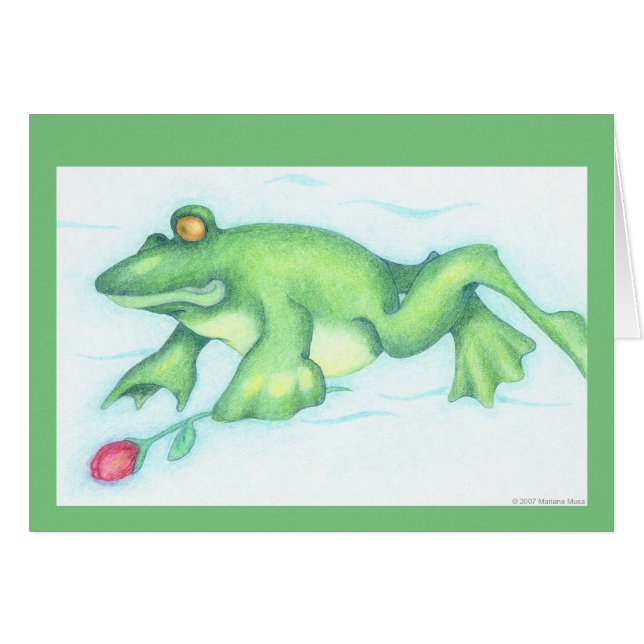 Tarjeta de amor de Froggy (Anverso (Horizontal))