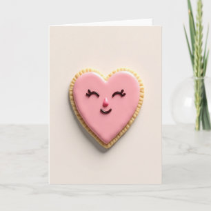 Tarjeta de Amor de Galleta Corazón Dulce
