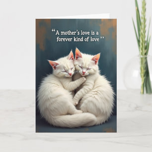 Tarjeta de Amor de Gatas Azules para Madres