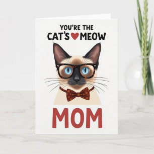 Tarjeta de amor de gatito de lunares