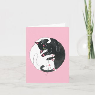 Tarjeta de amor de gato