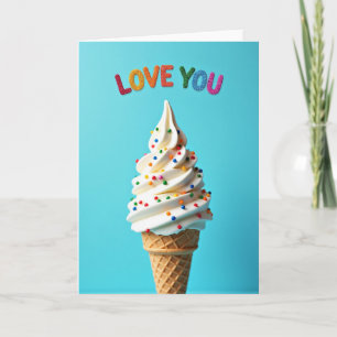 Tarjeta de Amor de Helado Dulce