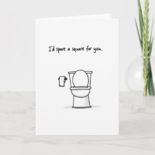 Tarjeta de Amor de Humor de Baño