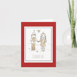 Tarjeta de amor de invierno