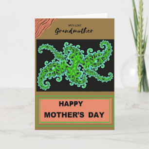 Tarjeta de Amor de la Abuela Fractal