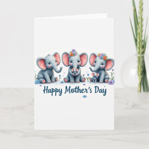 Tarjeta de amor de la familia floral