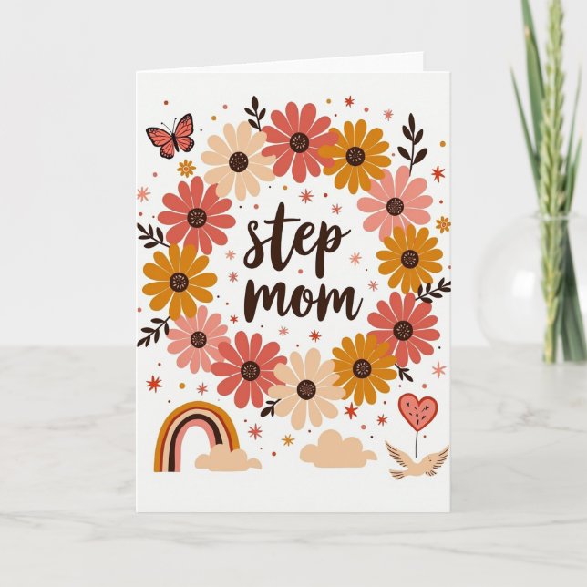 Tarjeta de amor de la madrastra estrellada (Anverso)